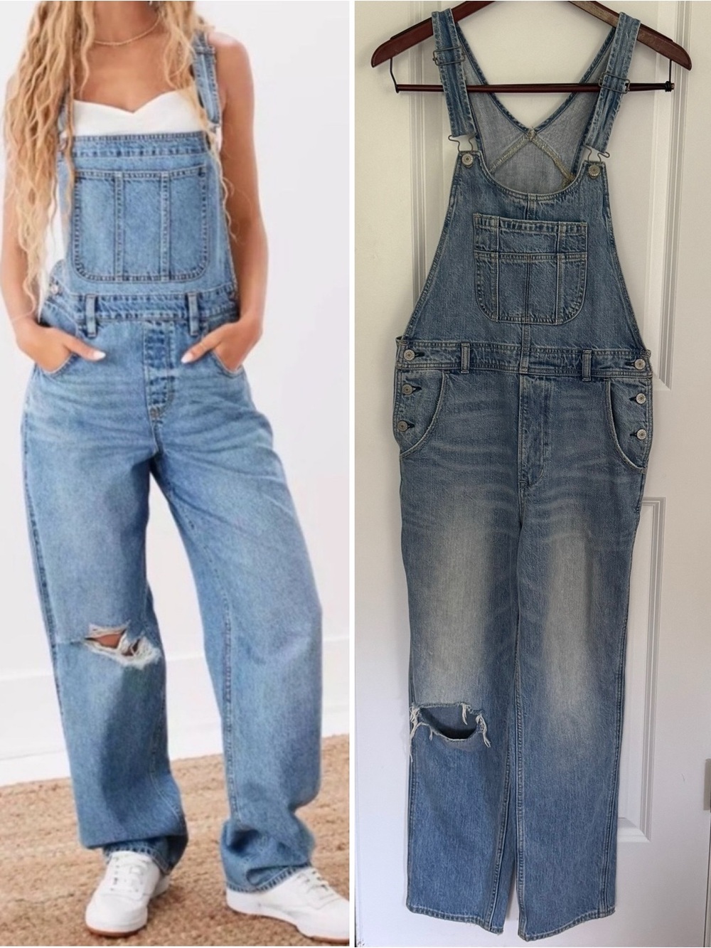American Eagle 90’s Boyfriend Denim Overalls